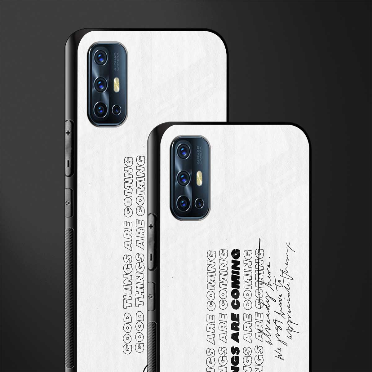 good things are here glass case for vivo v17 image-2