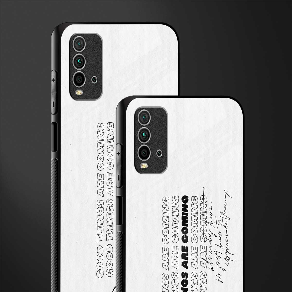 good things are here glass case for redmi 9 power image-2