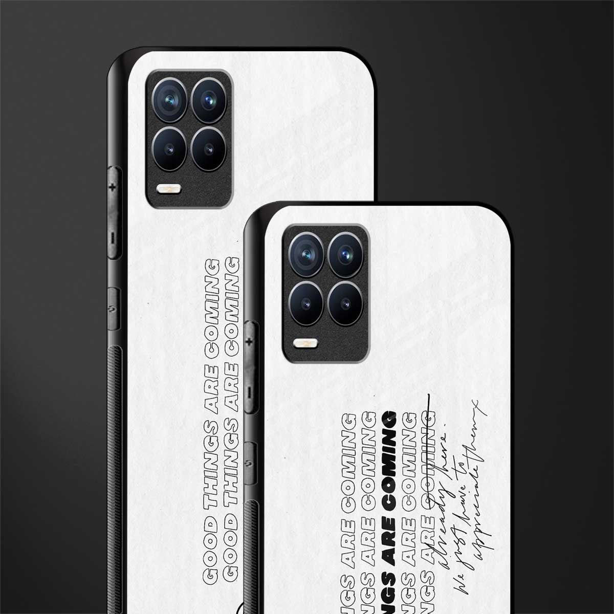 good things are here glass case for realme 8 4g image-2