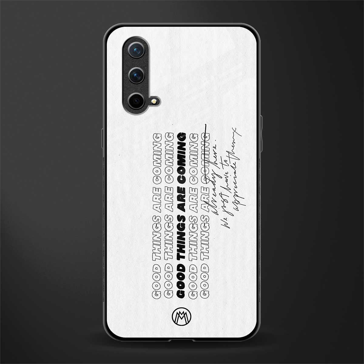 good things are here glass case for oneplus nord ce 5g image