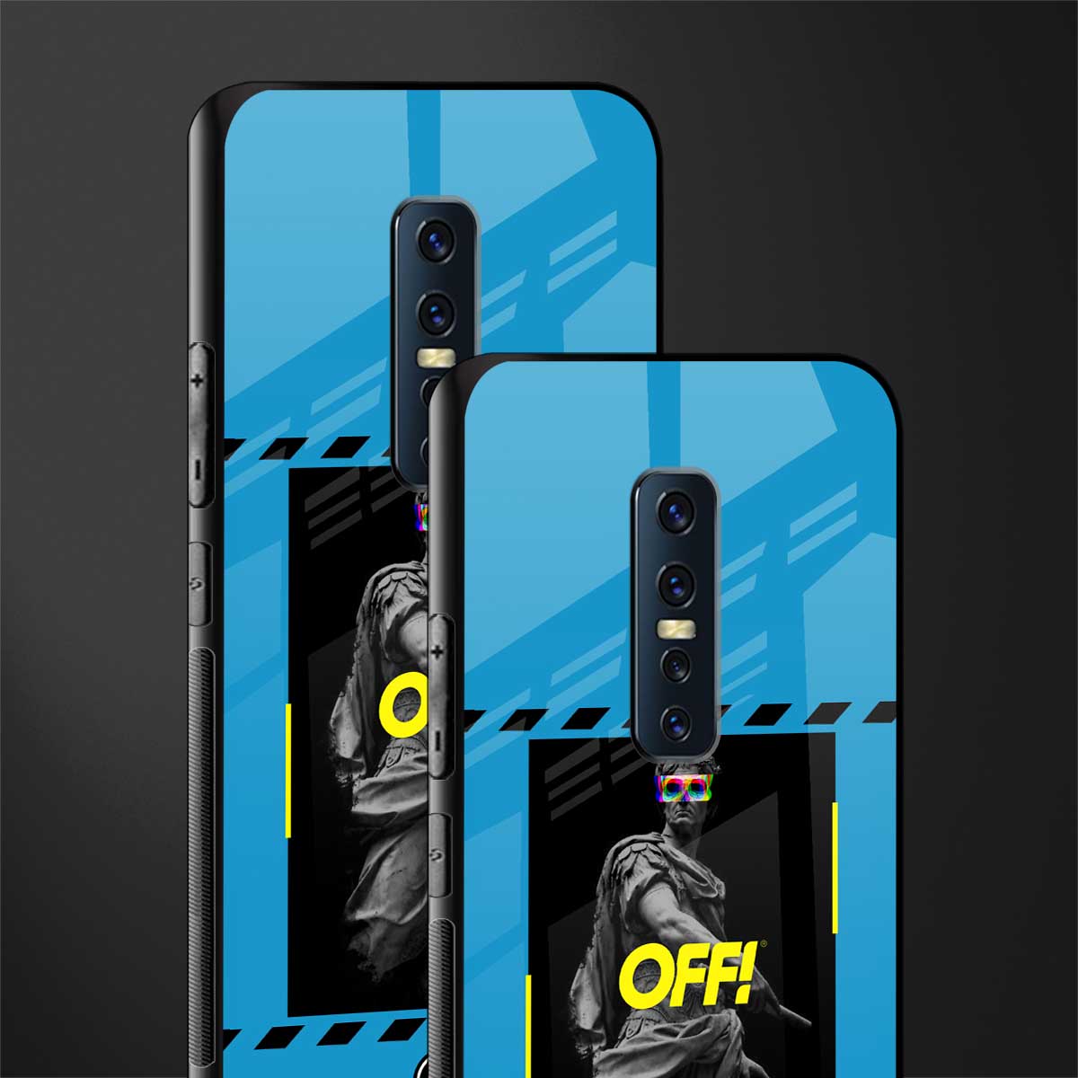 groovy caesar glass case for vivo v17 pro image-2
