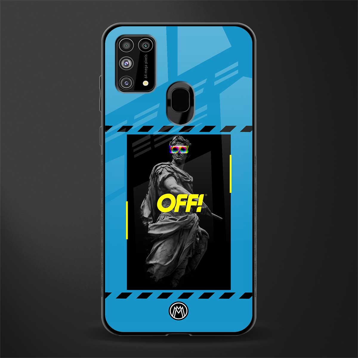 groovy caesar glass case for samsung galaxy m31 prime edition image