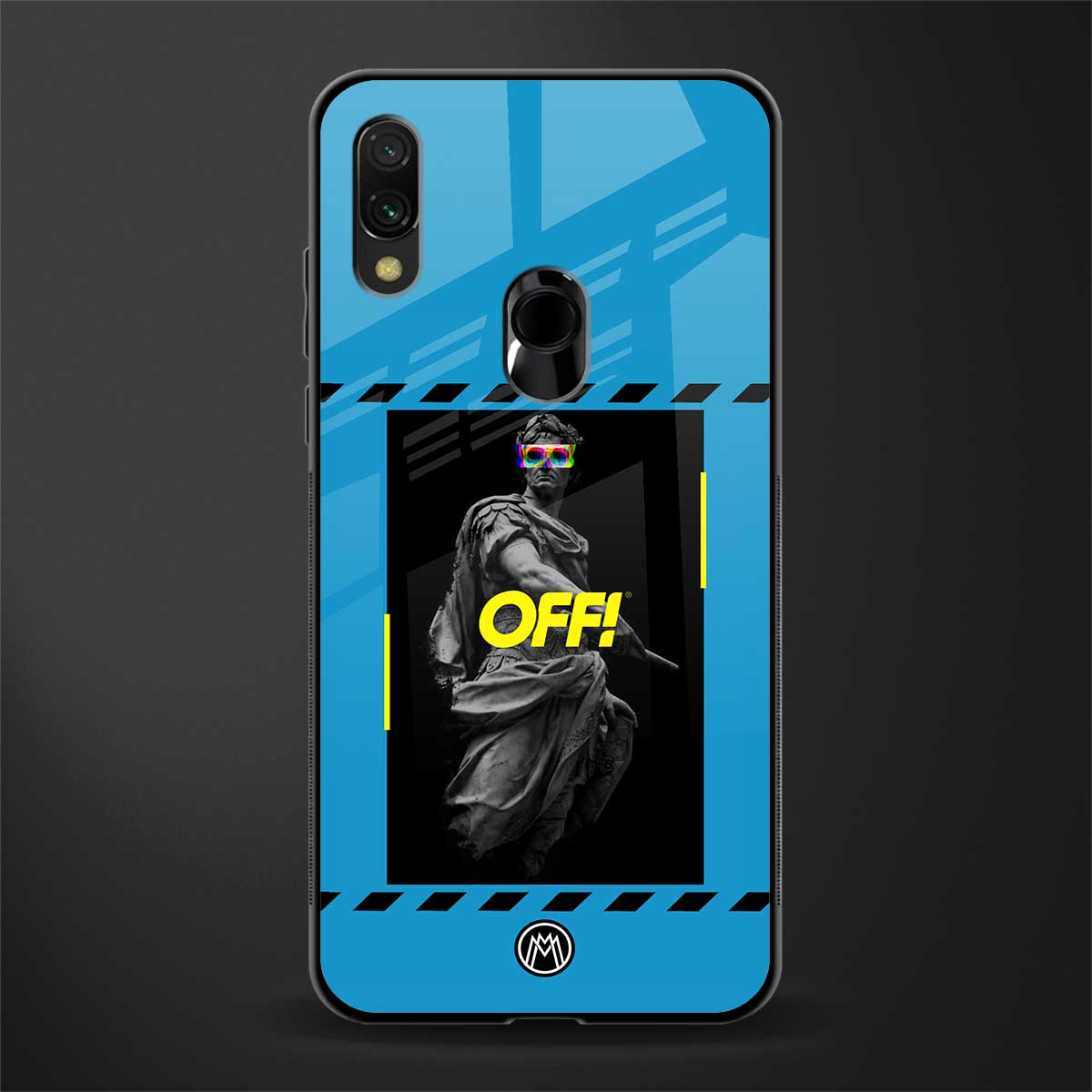 groovy caesar glass case for redmi y3 image
