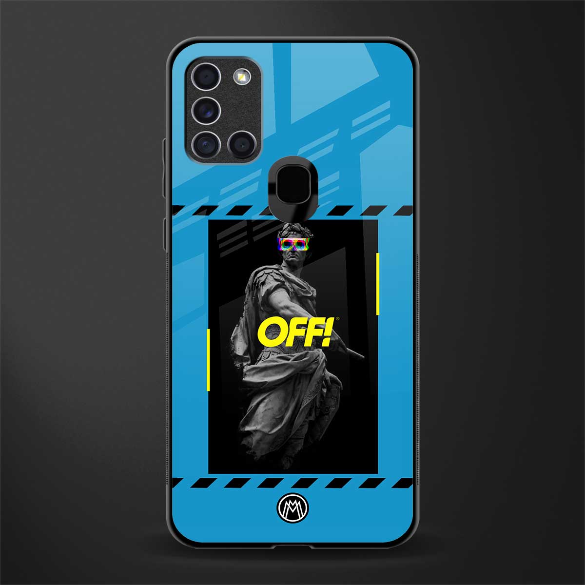 groovy caesar glass case for samsung galaxy a21s image