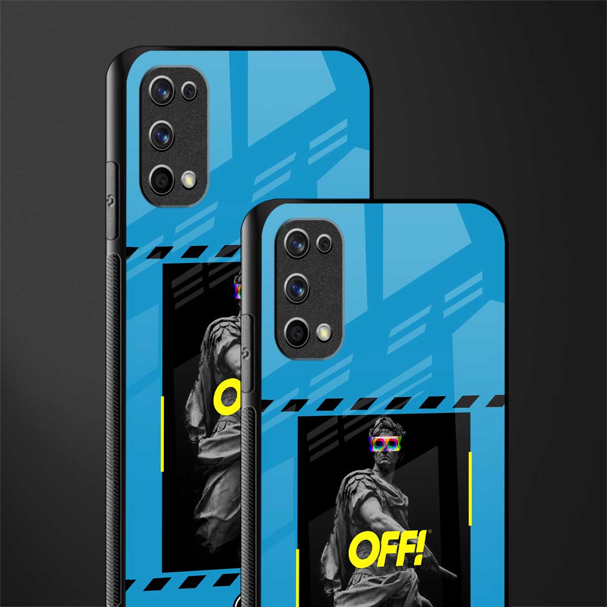 groovy caesar glass case for realme 7 pro image-2