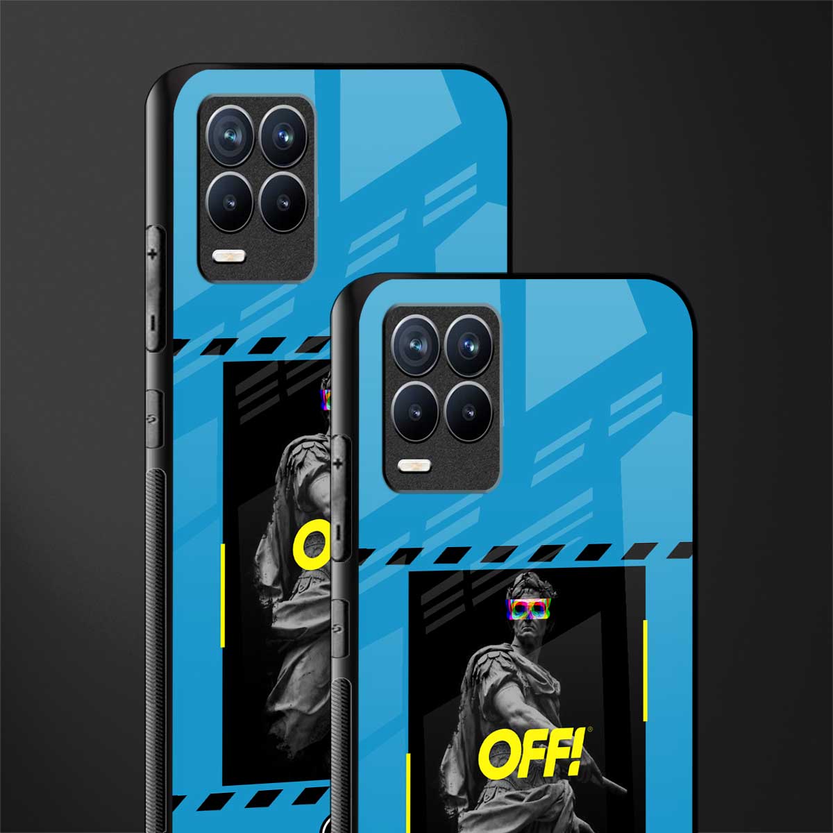 groovy caesar glass case for realme 8 4g image-2