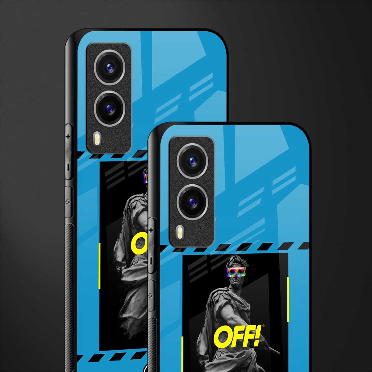 groovy caesar glass case for vivo v21e 5g image-2