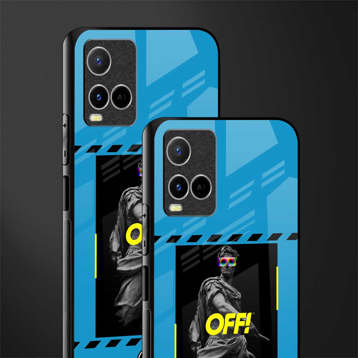 groovy caesar glass case for vivo y33s vivo y33t image-2