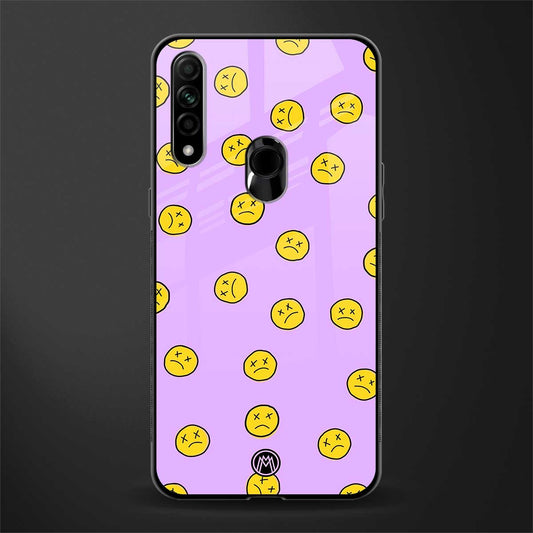 groovy emoticons glass case for oppo a31 image