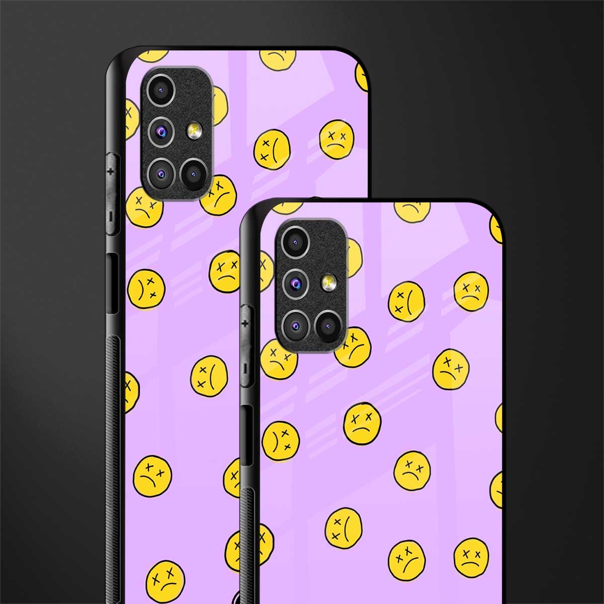 groovy emoticons glass case for samsung galaxy m31s image-2