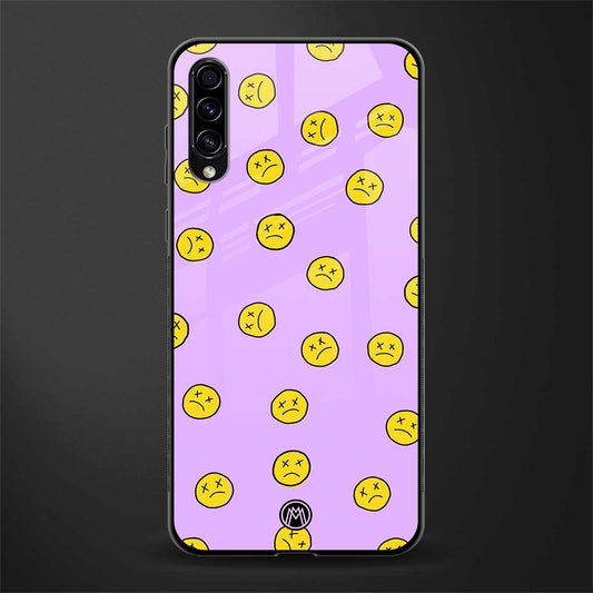 groovy emoticons glass case for samsung galaxy a70s image