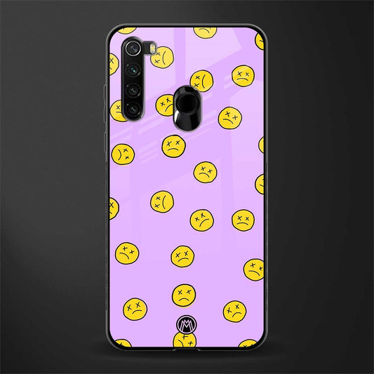 groovy emoticons glass case for redmi note 8 image