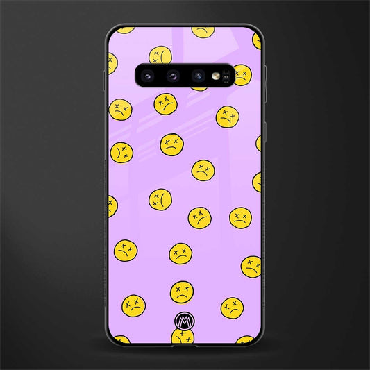groovy emoticons glass case for samsung galaxy s10 plus image