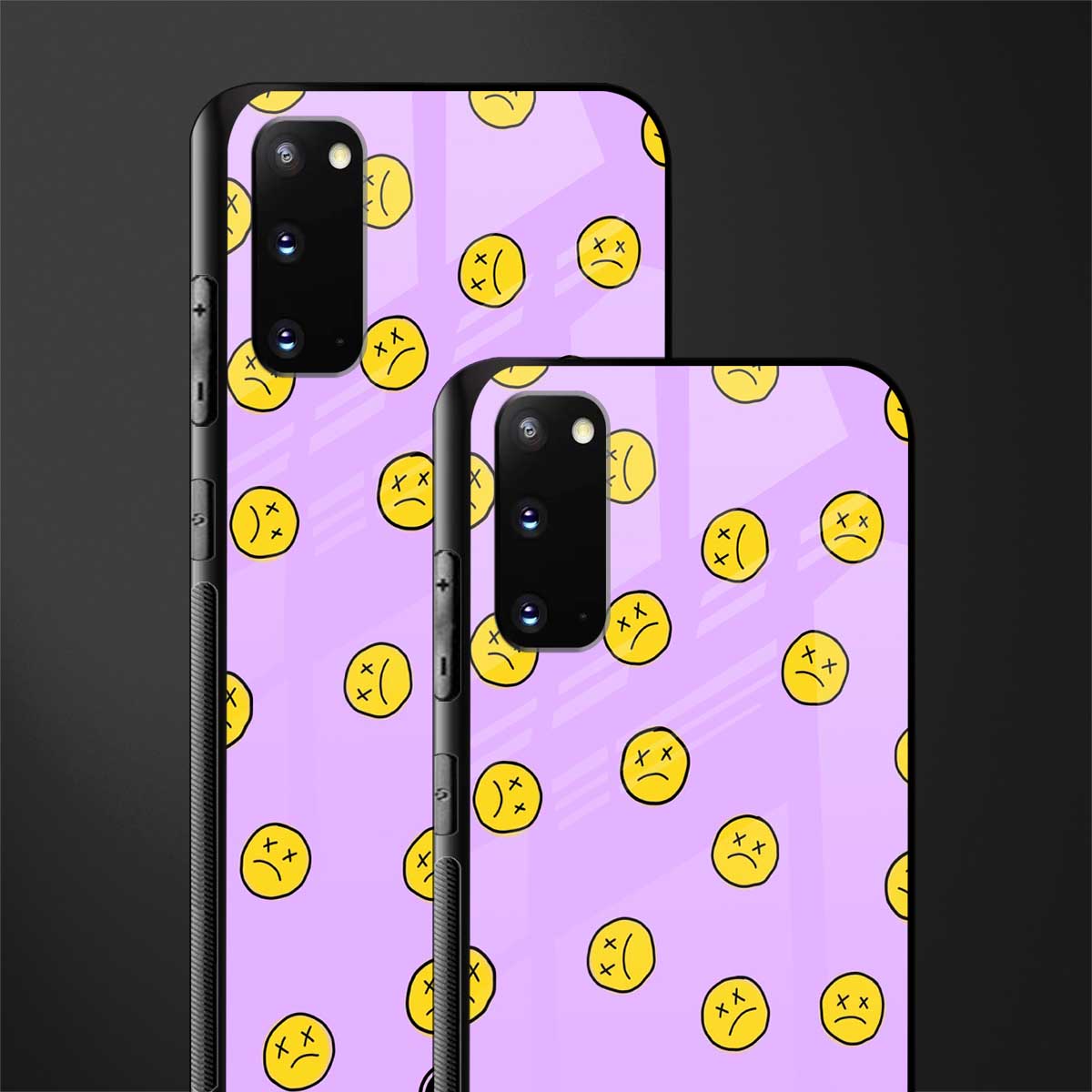 groovy emoticons glass case for samsung galaxy s20 image-2