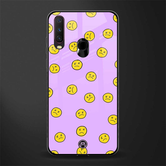 groovy emoticons glass case for vivo y15 image