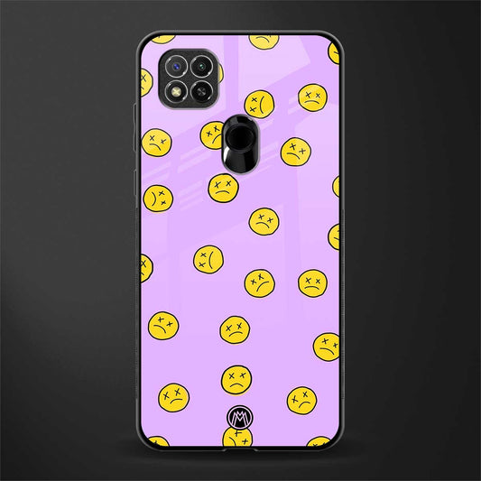groovy emoticons glass case for redmi 9 activ image