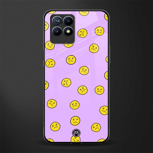 groovy emoticons glass case for realme 8i image