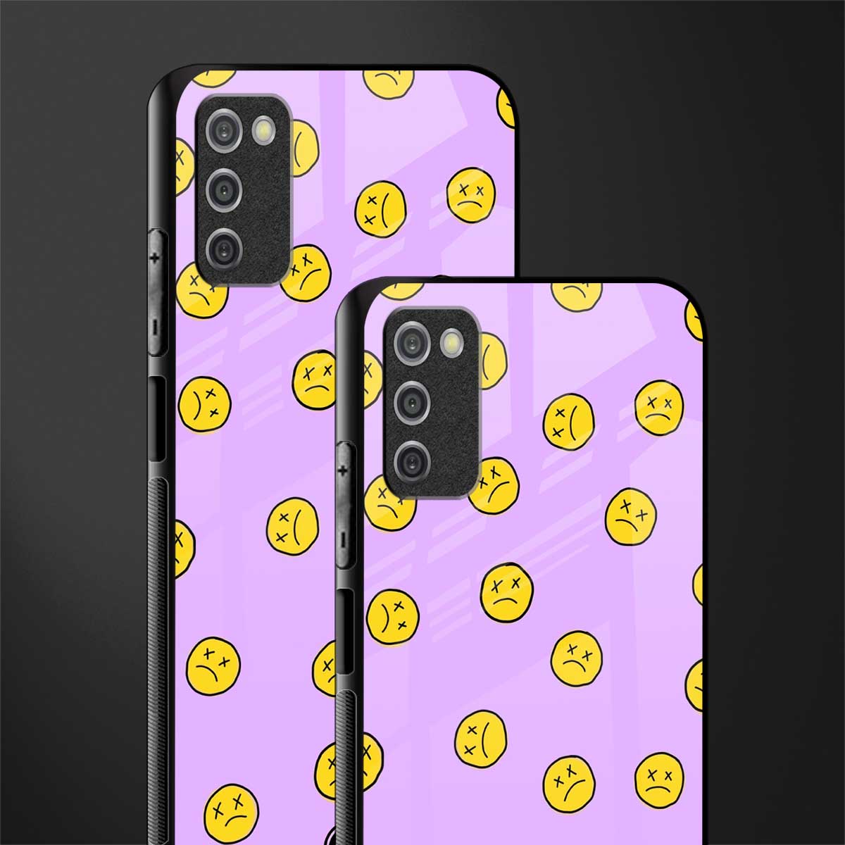 groovy emoticons glass case for samsung galaxy a03s image-2