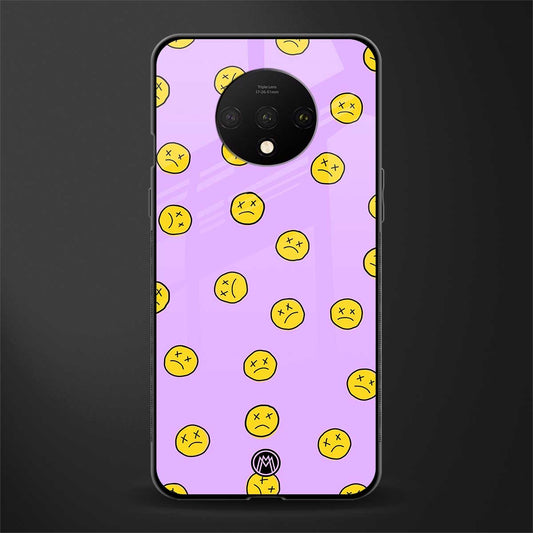 groovy emoticons glass case for oneplus 7t image