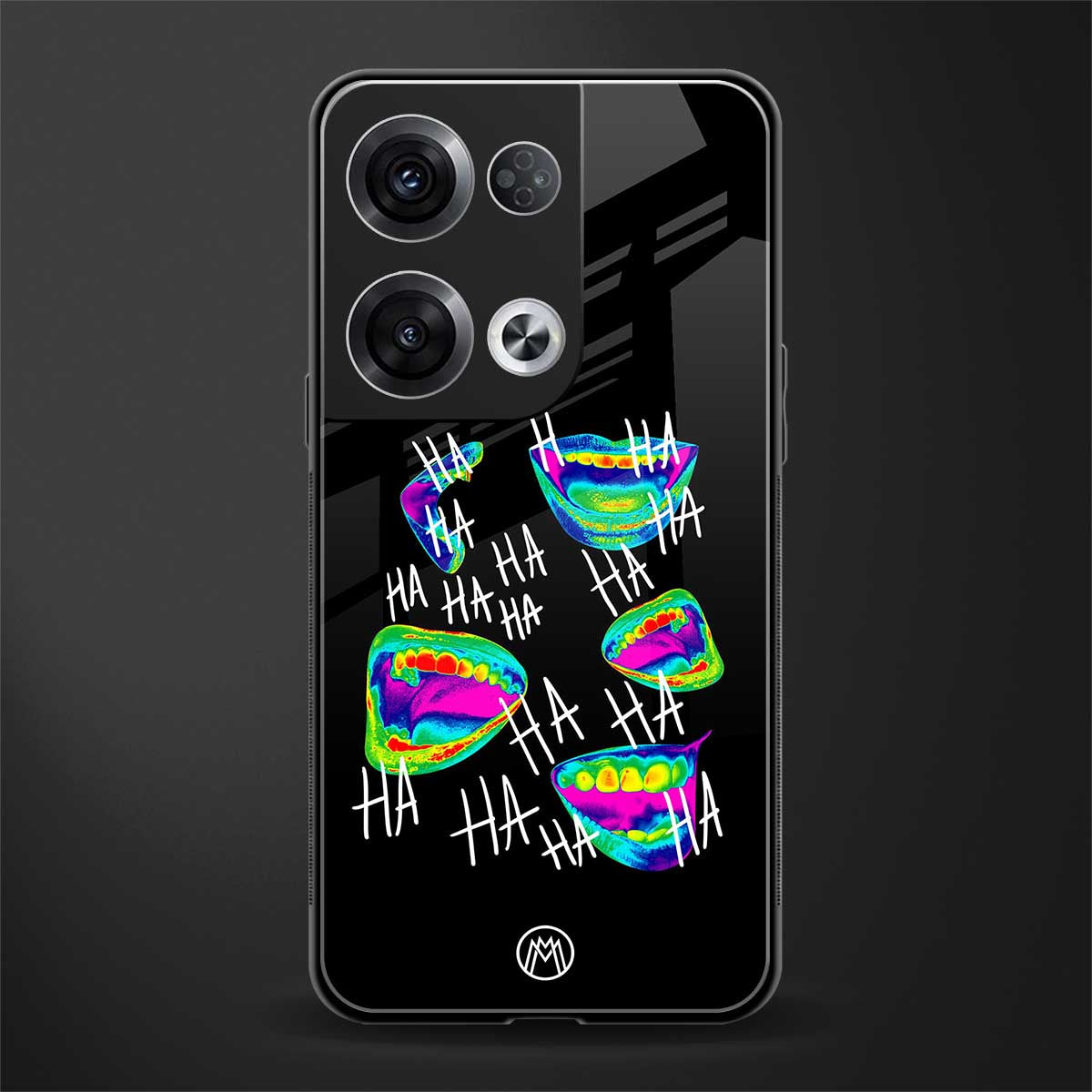 hahahahahaha back phone cover | glass case for oppo reno 8