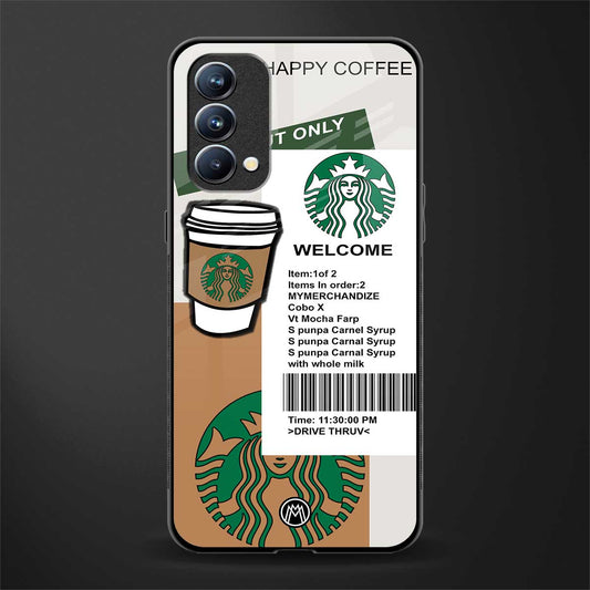 happy coffee glass case for oppo f19s image