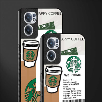 happy coffee glass case for oneplus nord ce 2 5g image-2