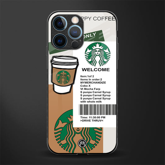 happy coffee glass case for iphone 12 pro image