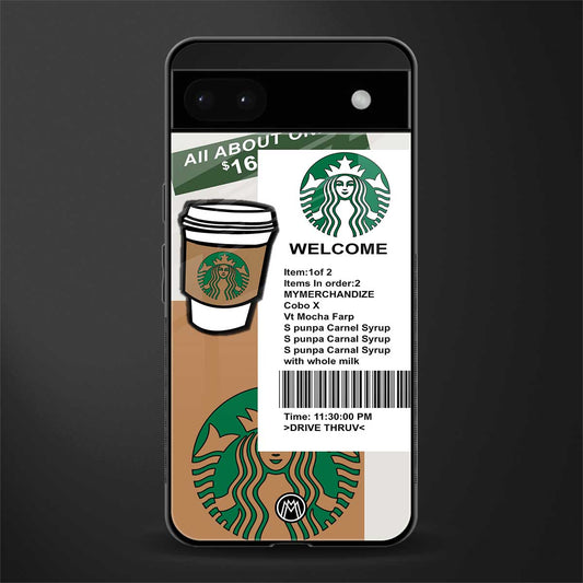 happy coffee back phone cover | glass case for google pixel 6a