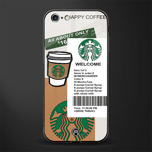happy coffee glass case for iphone 6s plus image