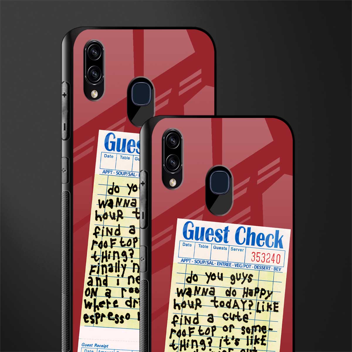 happy hour glass case for samsung galaxy a30 image-2