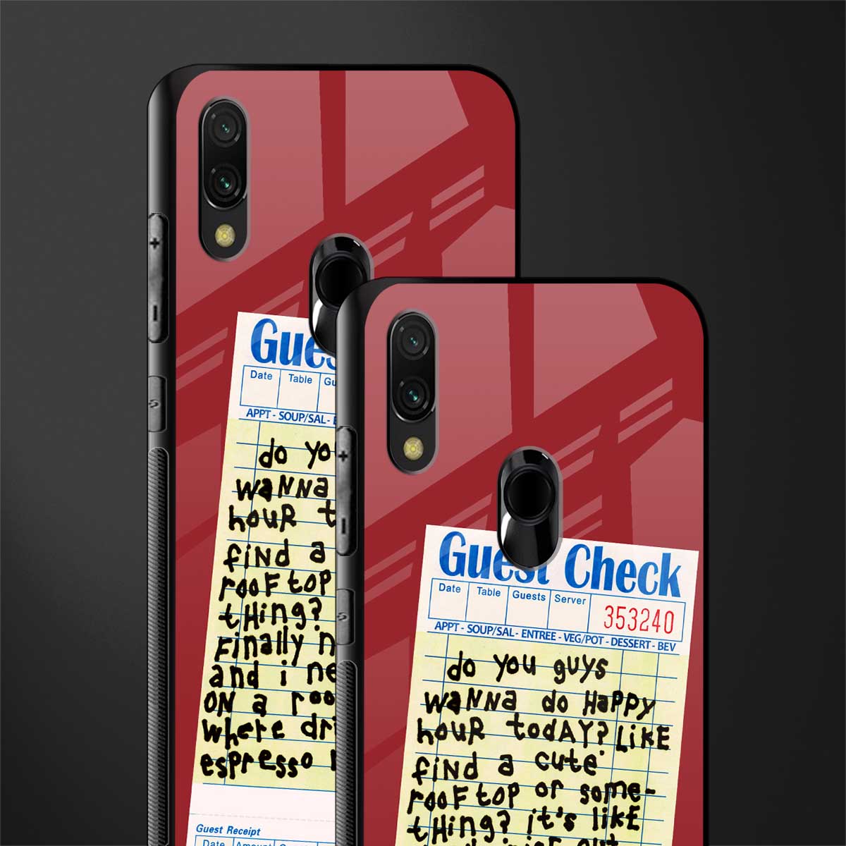 happy hour glass case for redmi y3 image-2