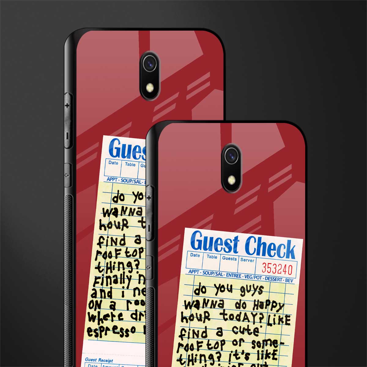 happy hour glass case for redmi 8a image-2