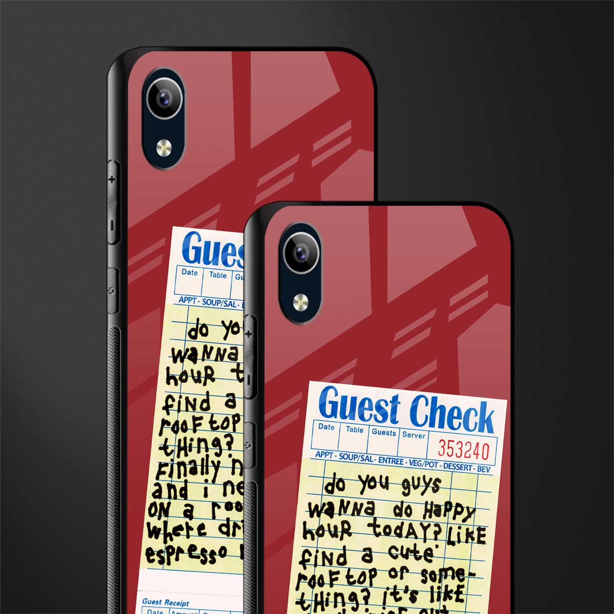 happy hour glass case for vivo y1s without fingerprint image-2