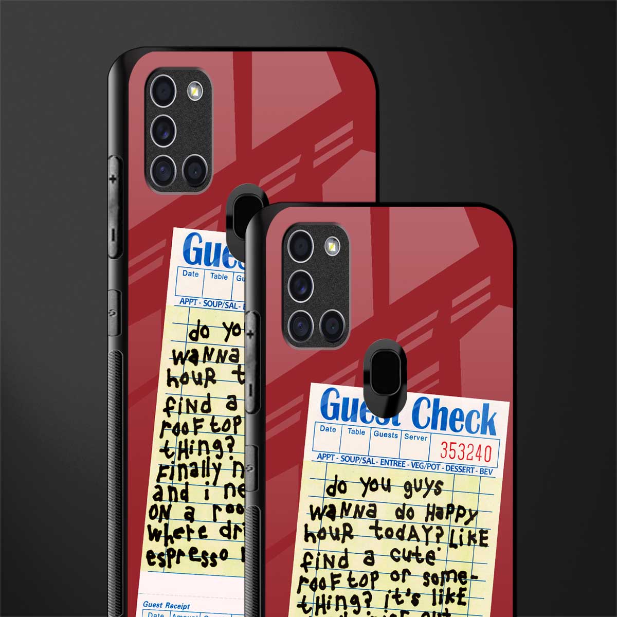 happy hour glass case for samsung galaxy a21s image-2