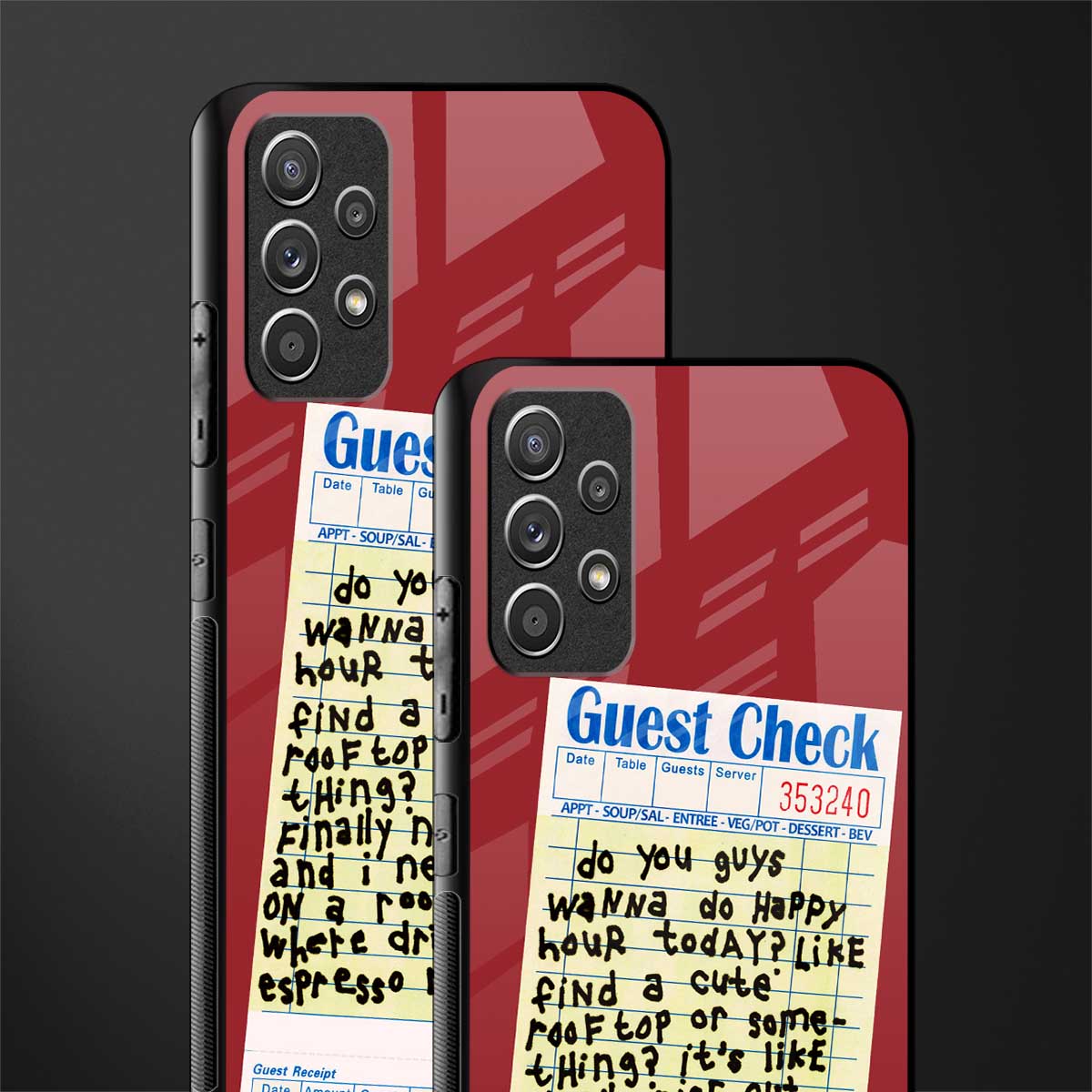happy hour glass case for samsung galaxy a72 image-2