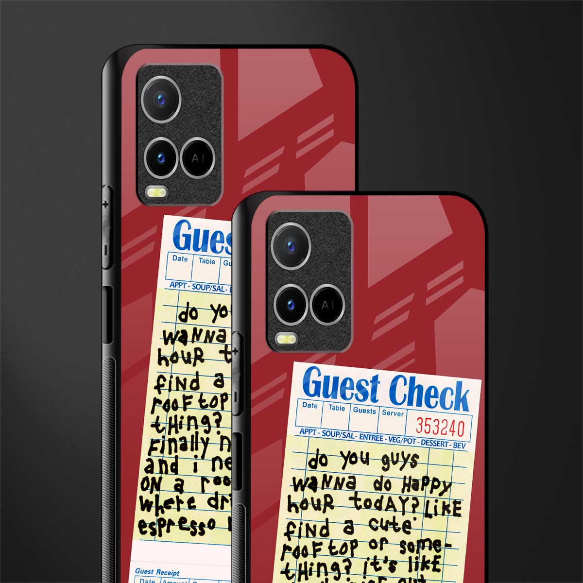 happy hour glass case for vivo y33s vivo y33t image-2