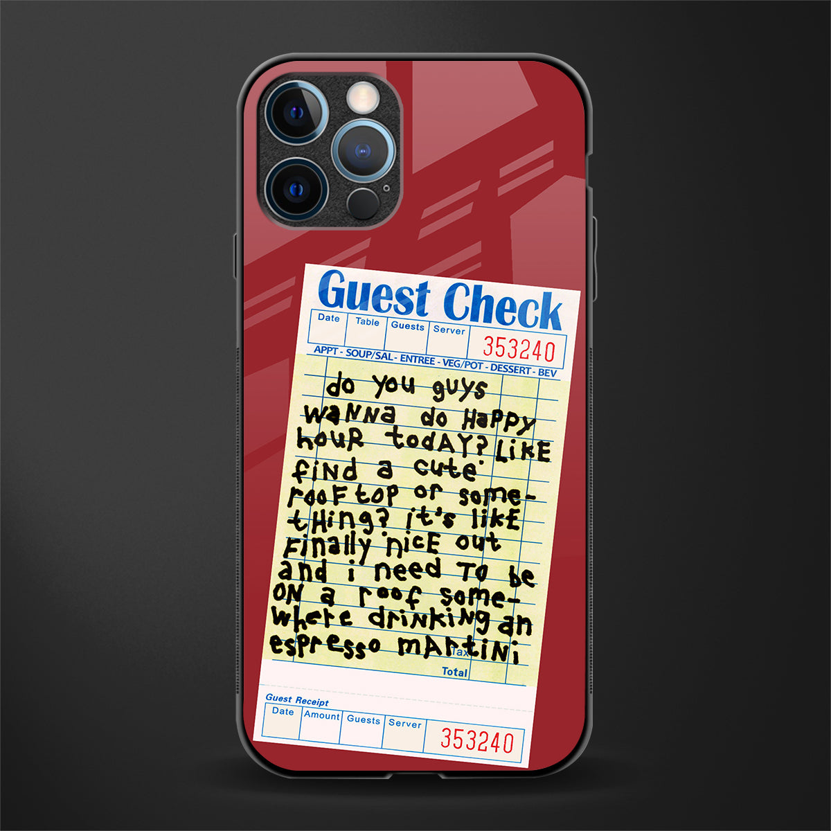 happy hour glass case for iphone 12 pro max image