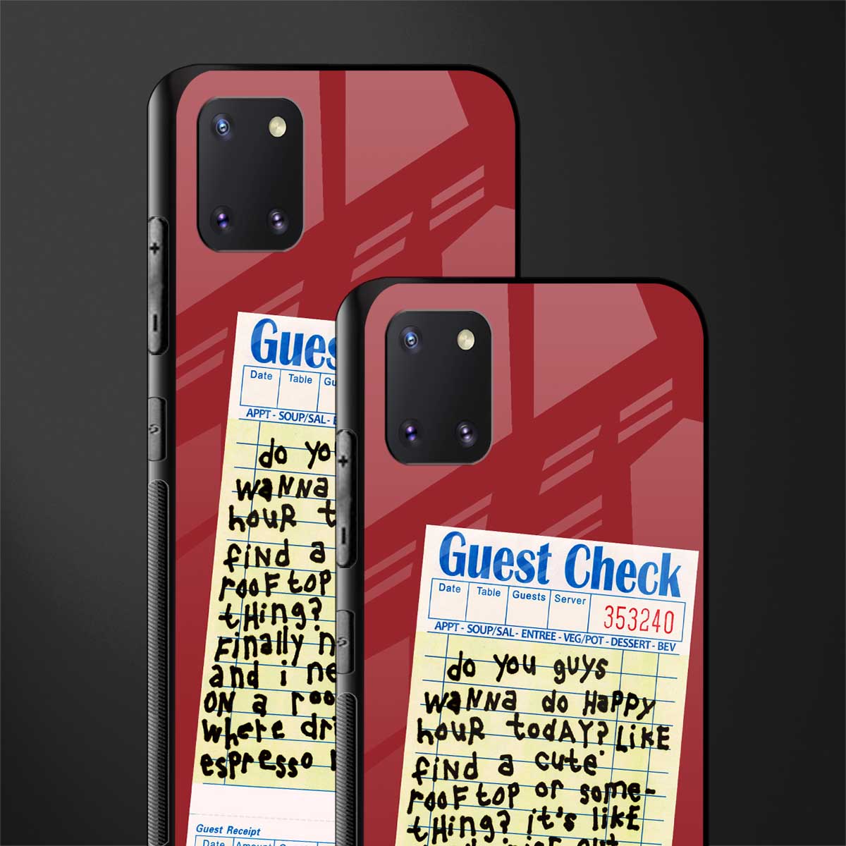 happy hour glass case for samsung a81 image-2
