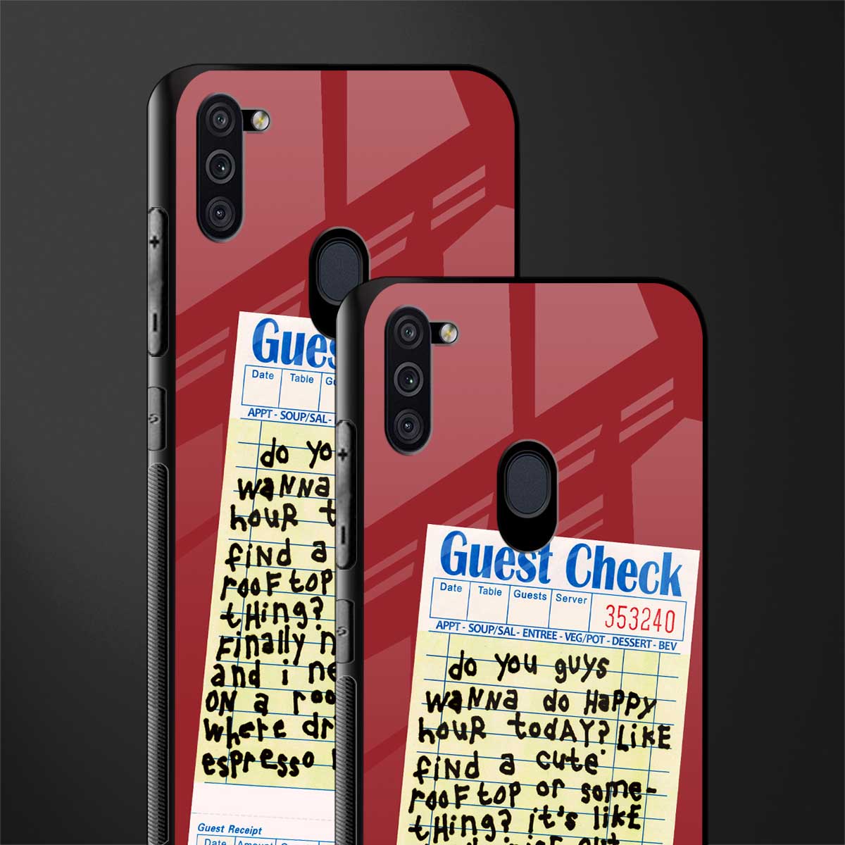 happy hour glass case for samsung a11 image-2