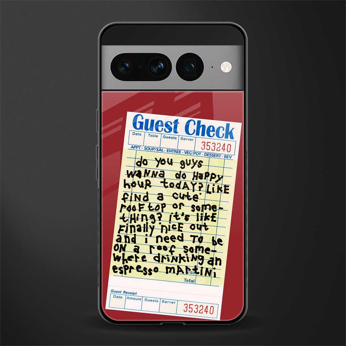 Happy Hour Phone Cover for Google Pixel 7 Pro Glass Case