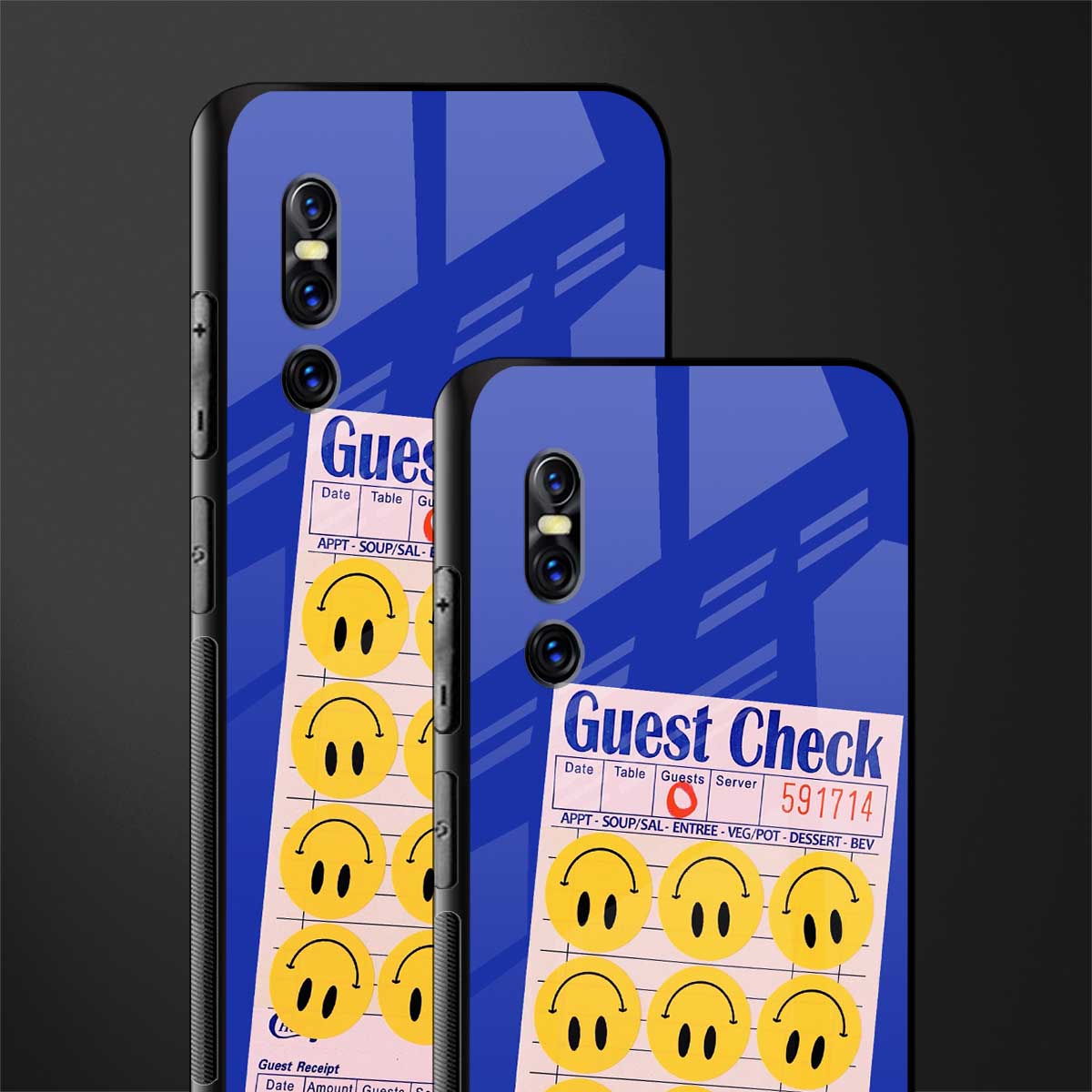 happy meals glass case for vivo v15 pro image-2