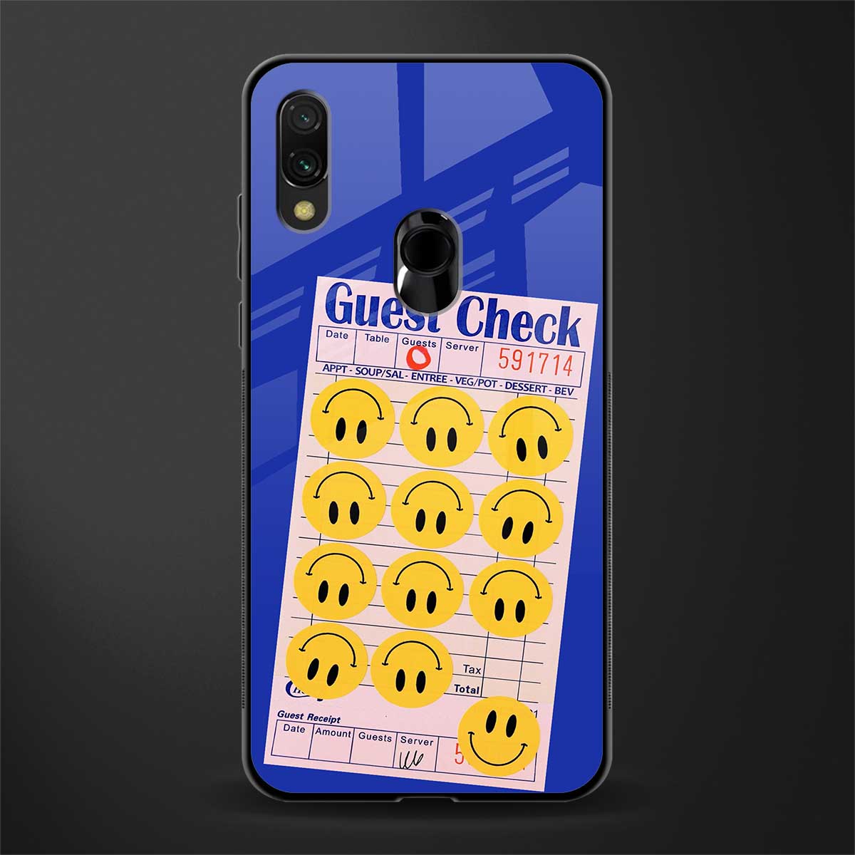 happy meals glass case for redmi 7redmi y3 image