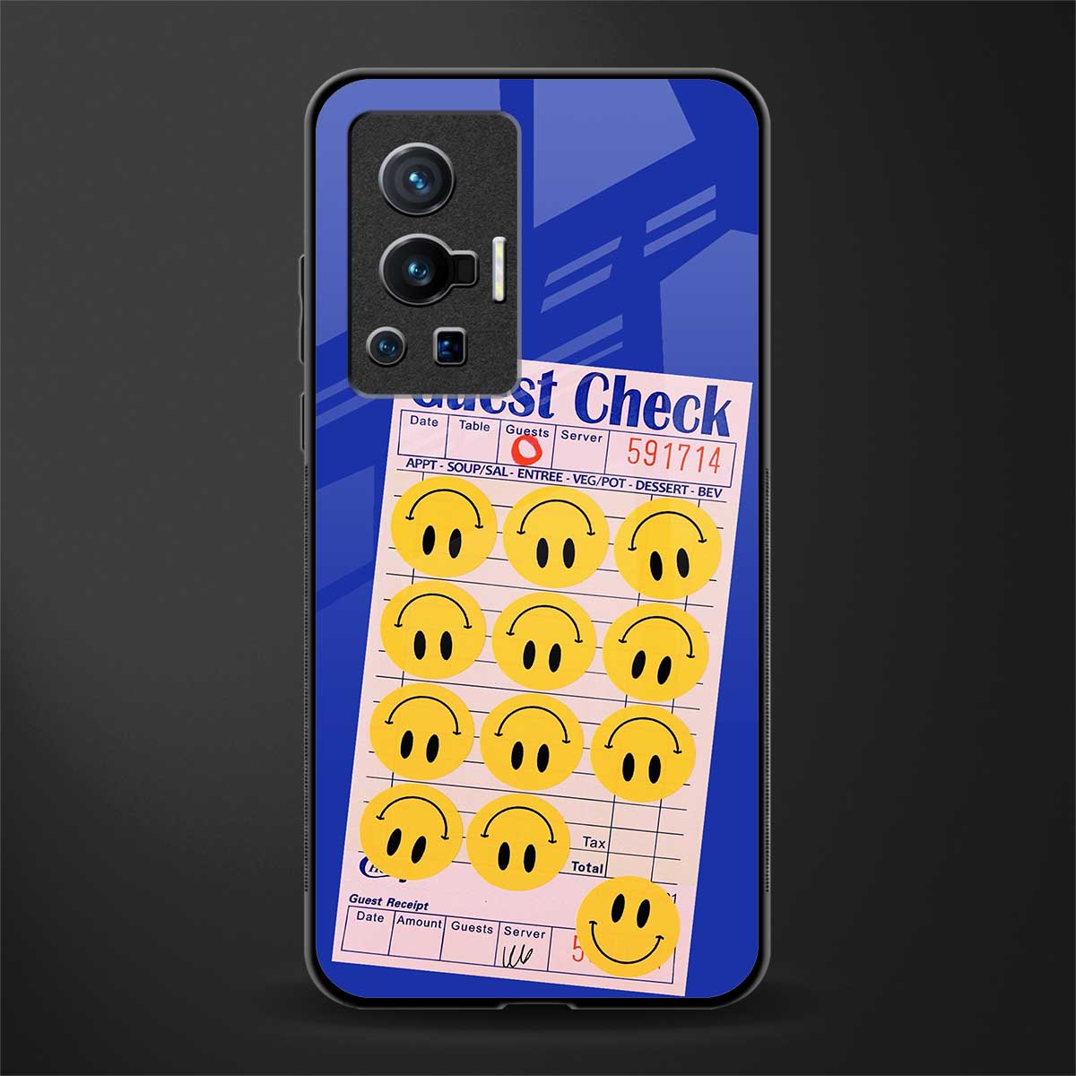 happy meals glass case for vivo x70 pro image