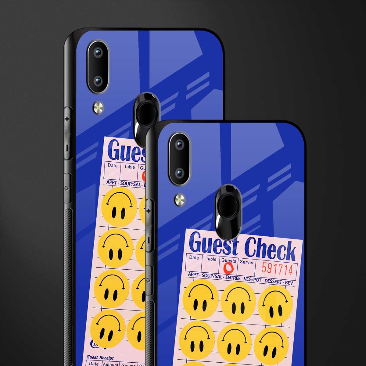 happy meals glass case for vivo y91 image-2