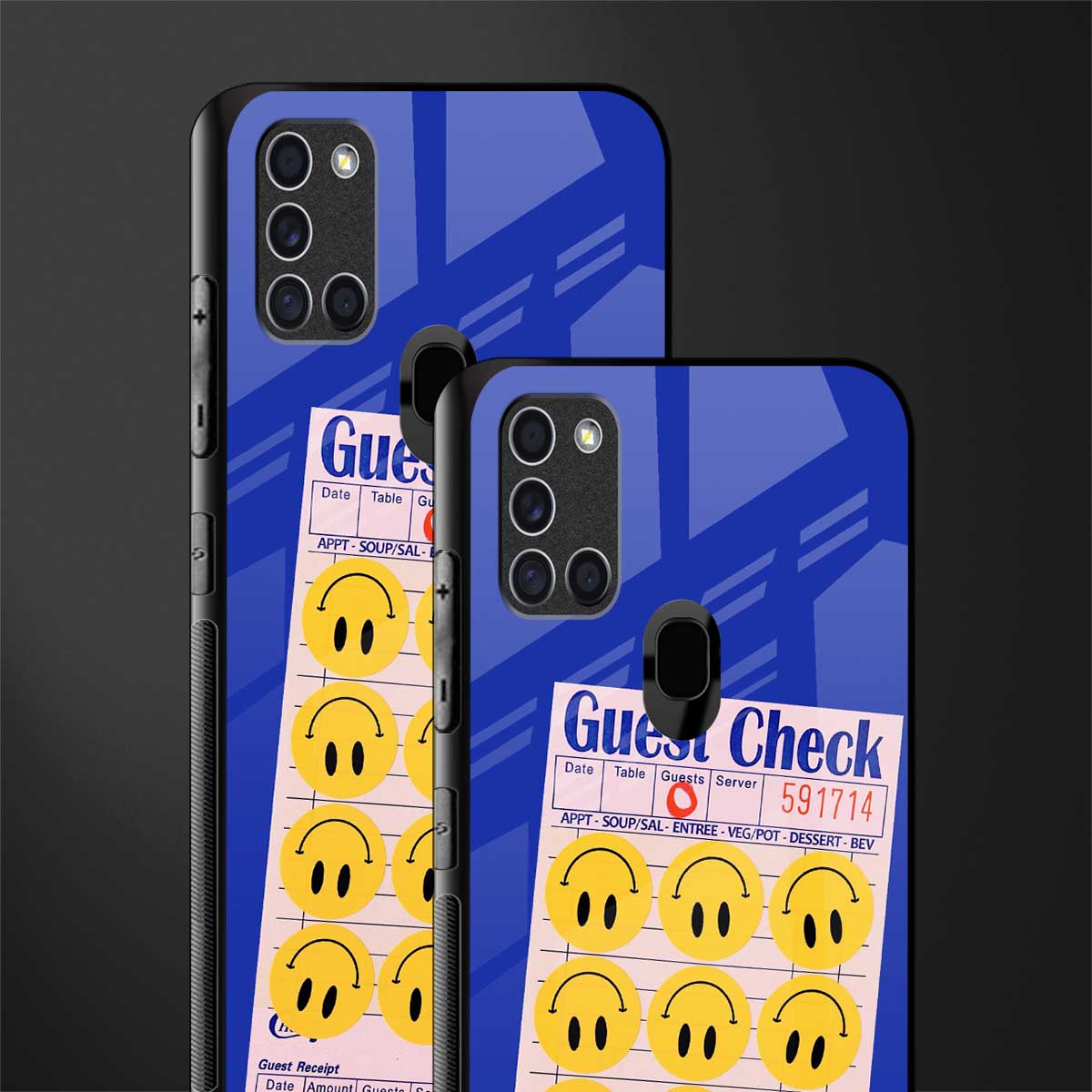 happy meals glass case for samsung galaxy a21s image-2