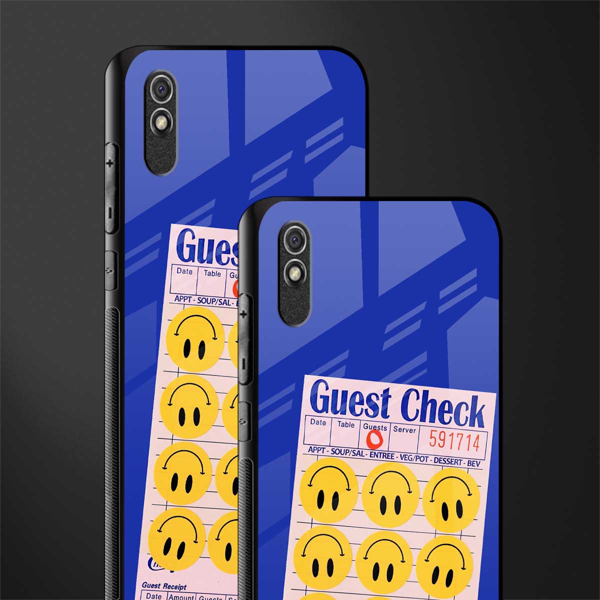happy meals glass case for redmi 9a image-2