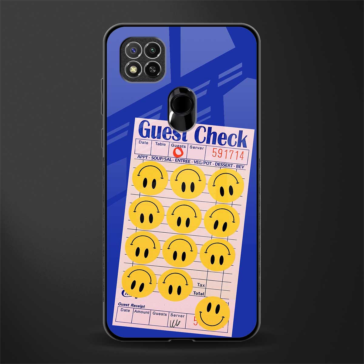 happy meals glass case for redmi 9 image