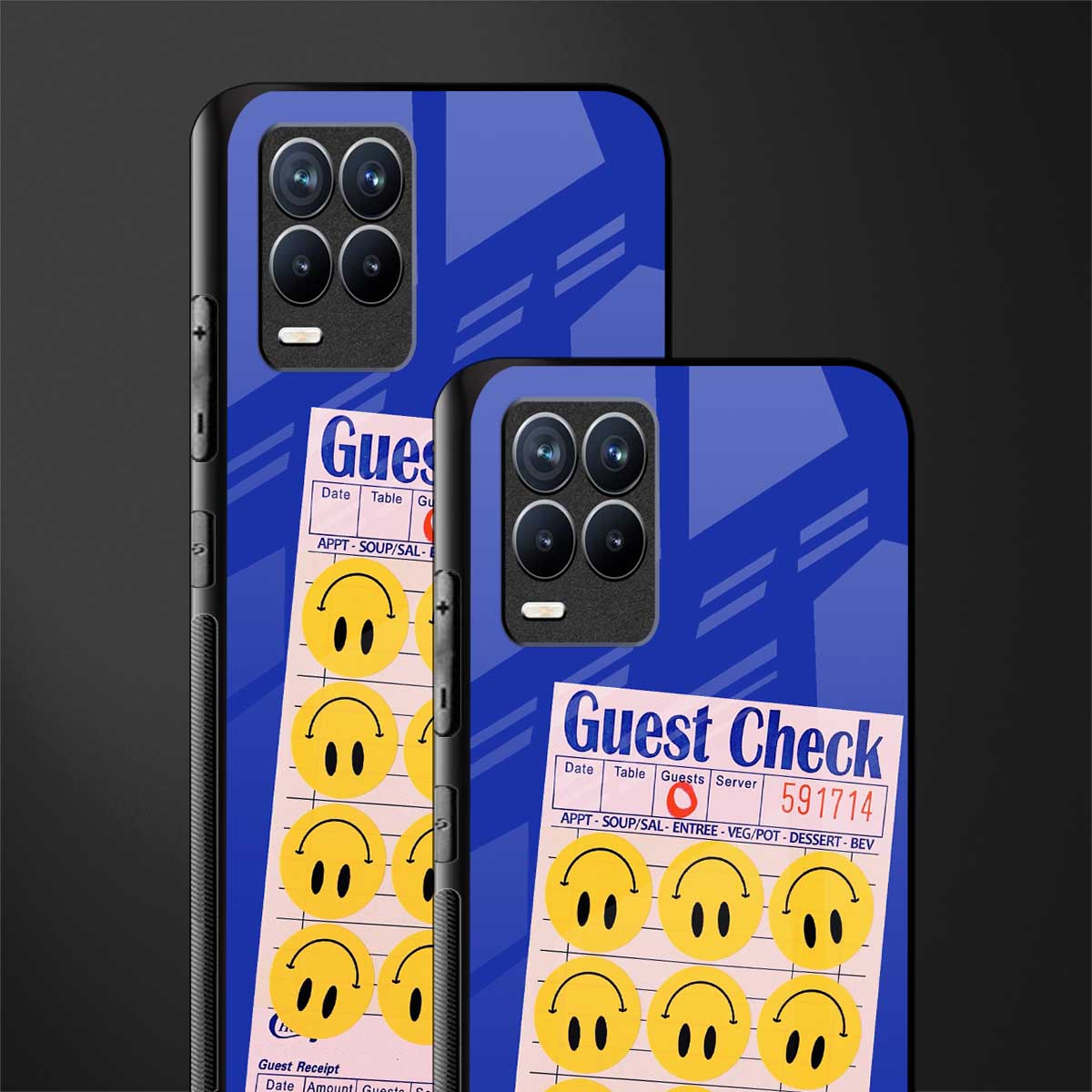 happy meals glass case for realme 8 4g image-2