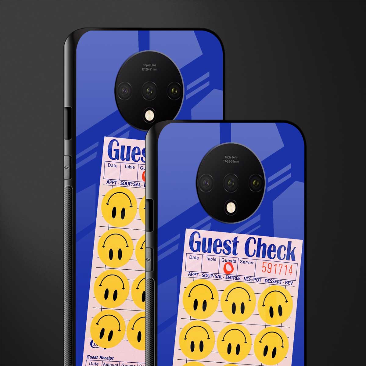 happy meals glass case for oneplus 7t image-2