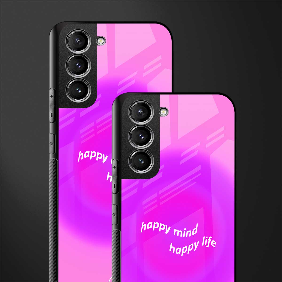 happy mind glass case for samsung galaxy s21 image-2